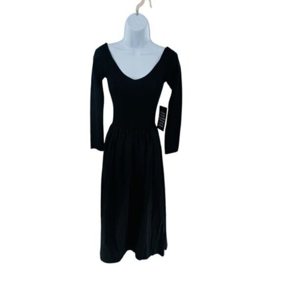 Tuckernuck | NEW Black Clea Off-the-shoulder Stretch-knit Maxi Dress Size XL - Picture 3 of 9